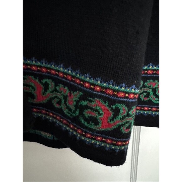 Pendleton Women’s Sweater Black Medium Cardigan Portland,OR 100% Virgin Wool USA - Picture 3 of 12